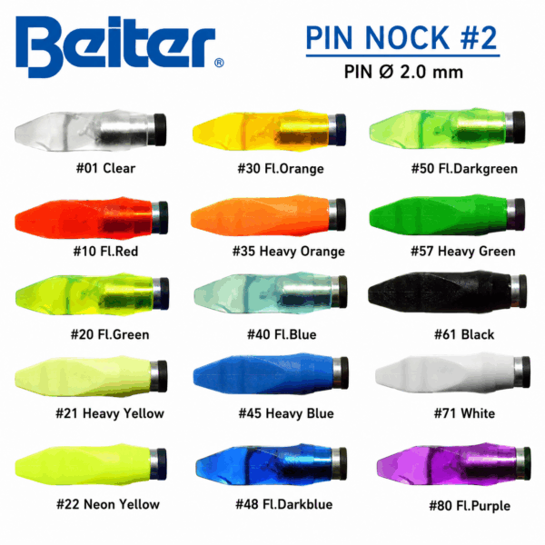 BEITER | PIN NOCK# 2  | ARROWS & ACCESORIOS  | 25pc Pkt