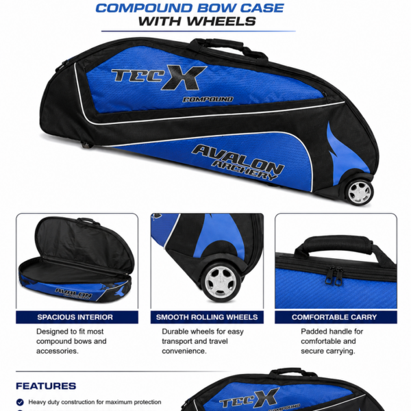 AVALON | TEC X COMPOUND BOW CASE WITH WHEELS | COMPOUND BOW CASE