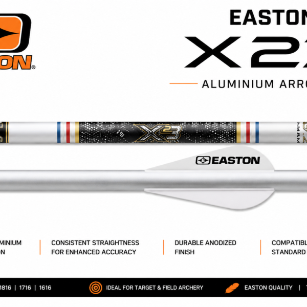 EASTON | X23 ALUMINUM ARROWS WITH POINT & NOCKS | ARROWS & ACCESORIOS  | INDOOR ARROWS