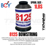 BCY | FORMULA 8125 STRING SPOOL | SINGLE COLOUR | STRING METRIAL