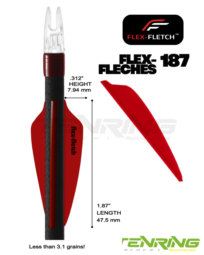 FLEX FLETCH | FFP-187 | COMPOUND ARROW VANES | ARROW & ACCESSORIES ...