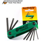 BONDHUS | STAR  ALLEN KEY SET | GORILLA GRIP FOLD UP TORX