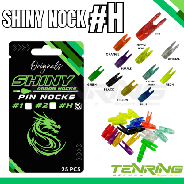 SHINY| #H NOCK (25 PC) | ARROWS & ACCESORIOS | PIN NOCKS