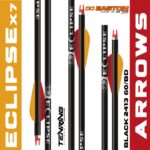 EASTON | ALU X7 ECLIPSE BLACK 2413 60/BD WITH POINTS | INDOOR ARROWS