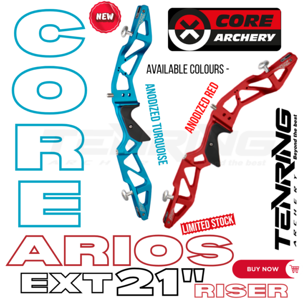 CORE ARCHERY | CORE ARIOS EXT 21" RISER | RECURVE BOW