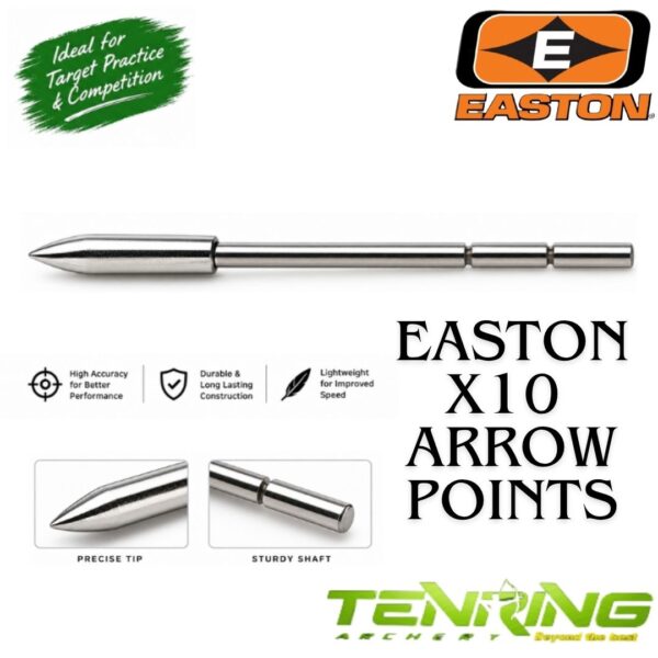 EASTON | X10 | STAINLESS STEEL | ARROW POINTS